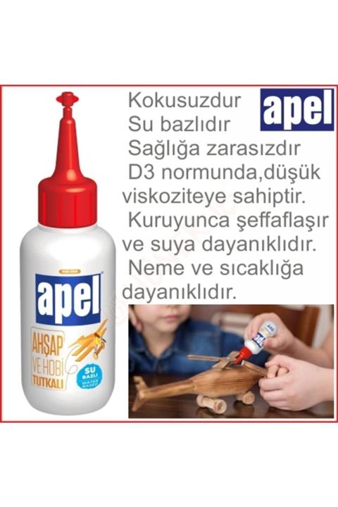 APEL Ahşap Ve Hobi Tutkalı Güçlü Ahşap Yapıştırıcı 100gr