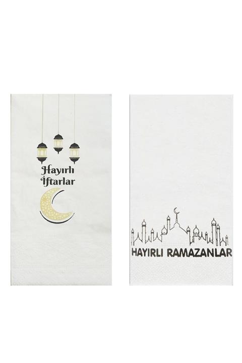 Black Rose Konuşan Sunumluk Dekor Peçete (hayırlı Iftarlar + Hayırlı Ramazanlar)