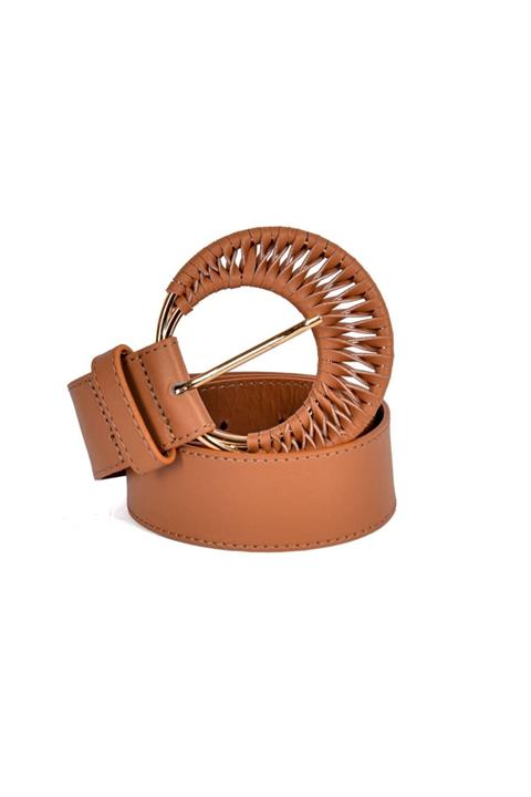 METAKS Kosta Taba Kadın Aksesuar Skor Moda Kemer Skr334