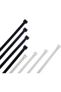zenıth klips Kablo Bağı Plastik Kelepçe Cırt Kelepçe 3,6x150 Beyaz 100 Adet