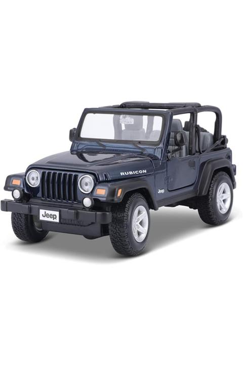 Maisto Jeep Wrangler Rubicon Siyah 1:27 Model Araba