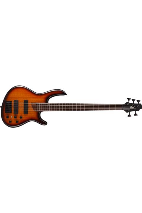 CORT B5tab Bas Gitar 5 Telli, Tabacco Burst, Bartolini Mk1-5/