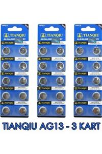 TIANQIU Saat Pili Ag-13 Lr44 A76 Toplam 3 Kart (30adet)