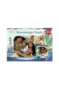 RAVENSBURGER 3x49 Parçalı Puzzle Walt Disney Moana-080045