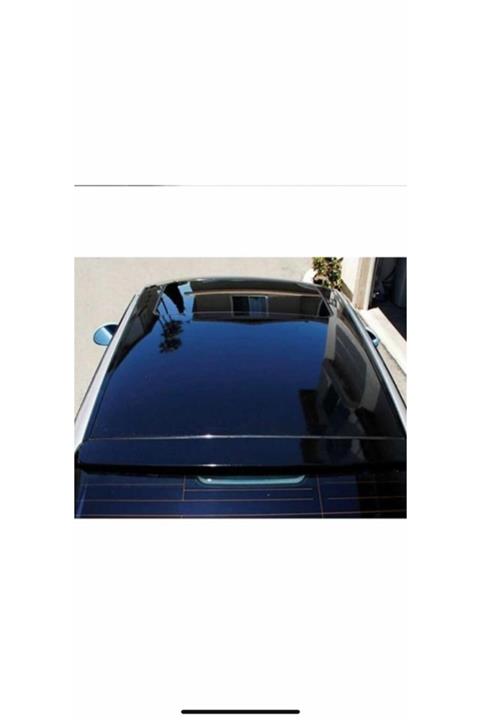 wolffol Cam Tavan Folyosu 152cmx1.80mt Piano Black Tavan Folyosu Parlak Siyah Hava Kanallı Koruma Jelatinli