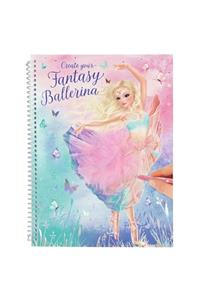 Top Model Create Your Fantasy Model Colouring Book Ballet Tasarım Defteri