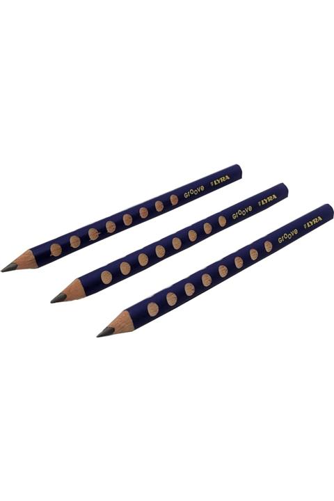 LYRA Groove Kurşun Kalem - Üçgen Alıştırma Kalemi 3 Adet