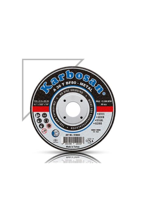 KARBOSAN Metal Kesme Diskleri Kesme Disk Düz 115 X 3.0 X 22.23
