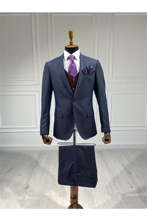 Sarar Erkek Lacivert Takım Elbise