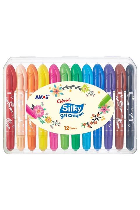 Amos 12 Renk Jel Tipi Mum Boya