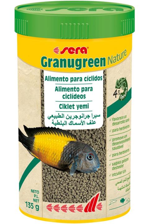 SERA Granugreen Granül Balık Yemi 250 Ml 135 Gr