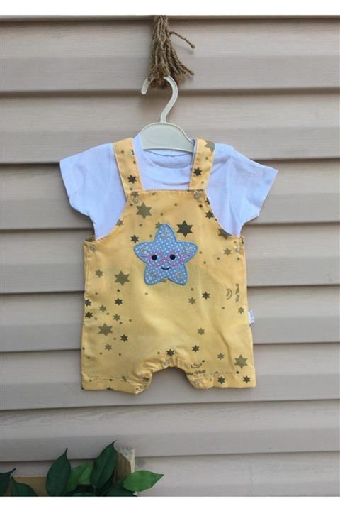 BEBEDONAT Yıldızlı Kız Kısa Kol Slopet