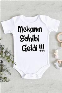 hamiletshirtum Mekanın Sahibi Geldi Baskılı Bebek Zıbın Body