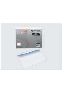 Zarfsan Silikonlu Kare Mektup Zarfı 11,4x16,2 90gr 1.Hamur 50 Adet