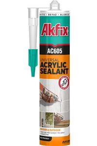 Akfix Ac605 Boyanabilir Akrilik Mastik 500 Gr Beyaz