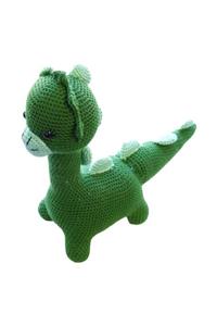 3d Fabrika Amigurumi Organik Örgü Dinazor 26 cm