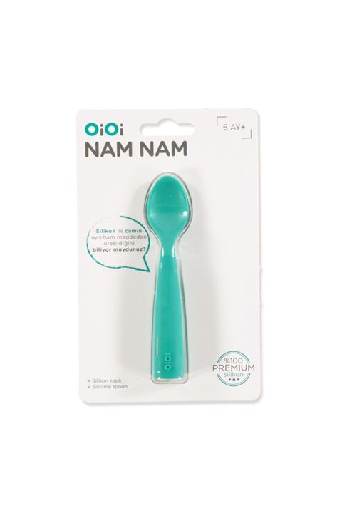 Oioi Nam Nam Silikon Mama Kaşık Yeşil 6 Ay - Unisex