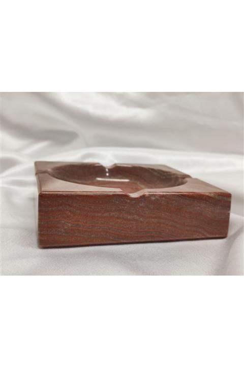 Gündoğan Red Onyx Kare Küllük Kül Tablası Kalın