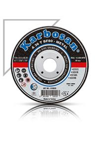 KARBOSAN 125x3.0x22.23 910920 A 36 T Bf80 Düz Metal Ince Kesme Taşı