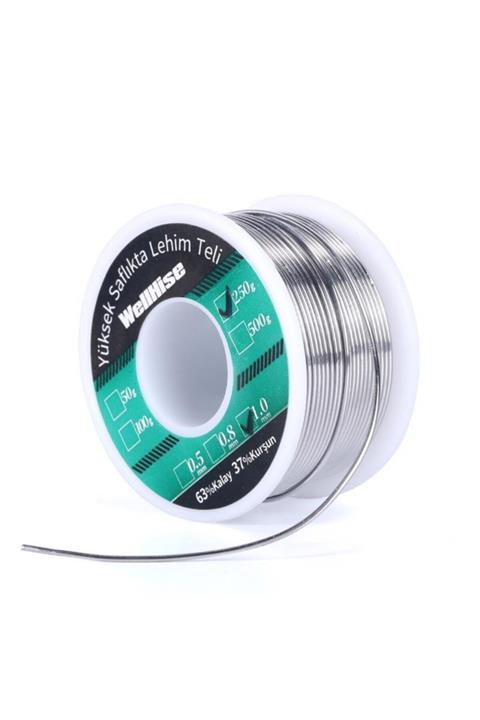 Wellhise Lehim Teli 1,0 mm 250 gr Kalay Kurşun Lehim Teli