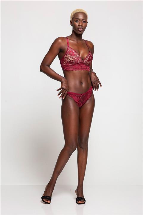 Koza Kadın Bordo Fantazi Bralet Sütyen Takımı Koz115k44010