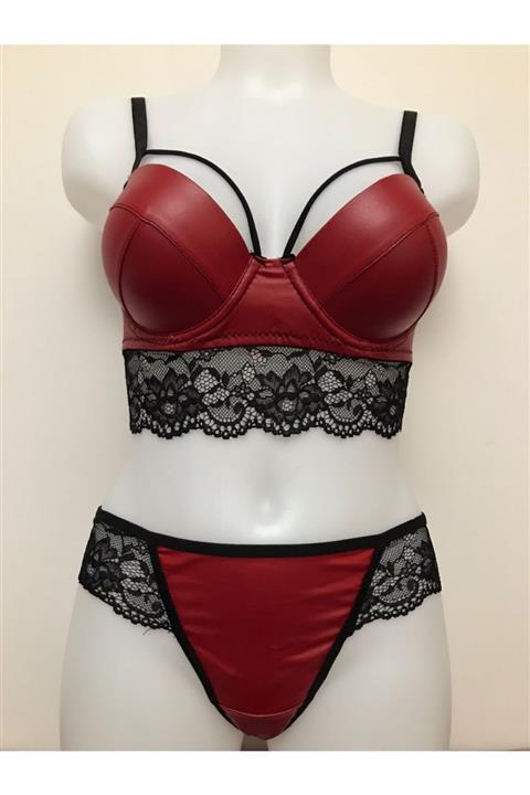 Venüs Deri Sütyen Takımı