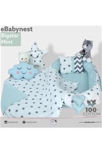 ebabynest Su Yeşili Big Star Serisi Babynest Set