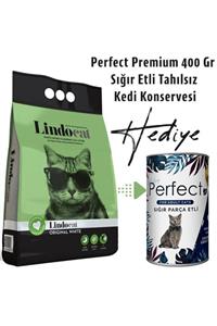 Lindo Cat 10 Lt Lindocat Ince Kokusuz Kedi Kumu + Perfect Konserve Hediye