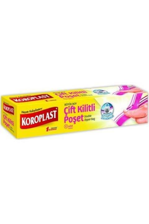 Koroplast Çiftkilitli Poşet Büyük Boy 10 Lu 26*28