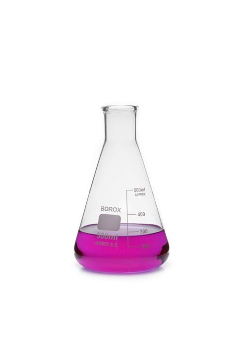 Borox Cam Erlen Dereceli 500 ml- Erlenmeyer Flask