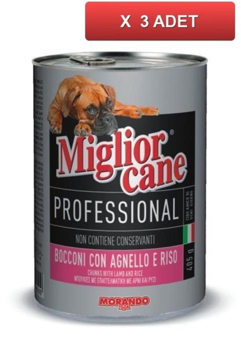 Miglior Cane Kuzu Prinç Köpek Konservesi 405 Gr (3 Tane)