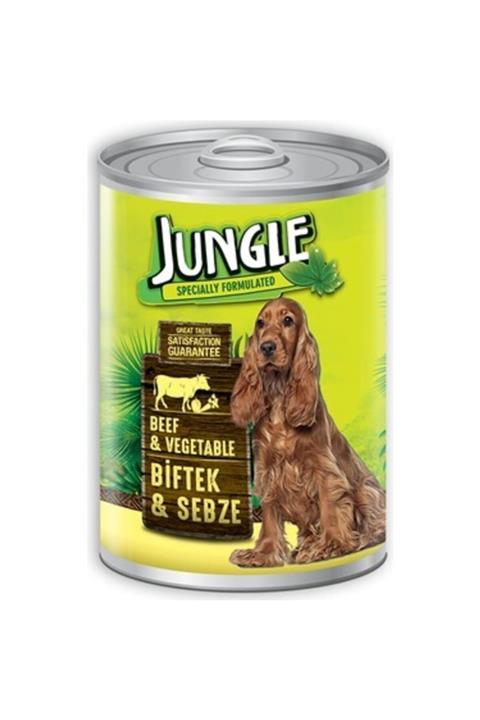 Jungle Köpek Konservesi Biftekli Sebzeli 415 Gr
