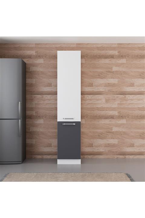 Minar 45 cm Mutfak Boy Dolabı - Beyaz/antrasit D45-a1
