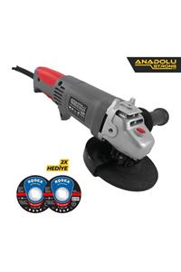 Anadolu Strong Ans1007 900 Watt Devir Ayarlı Spral Taşlama 115-125 Mm Disk Çapı 2 Adet Disk Hediye