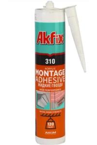 Akfix Kartonpiyer & Stropiyer Yapıştırıcı Beyaz 310 Ml (3 Adet)