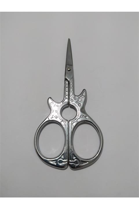 Giftbreak Gitar Desenli Makas No:c01 Gümüş 11 Cm