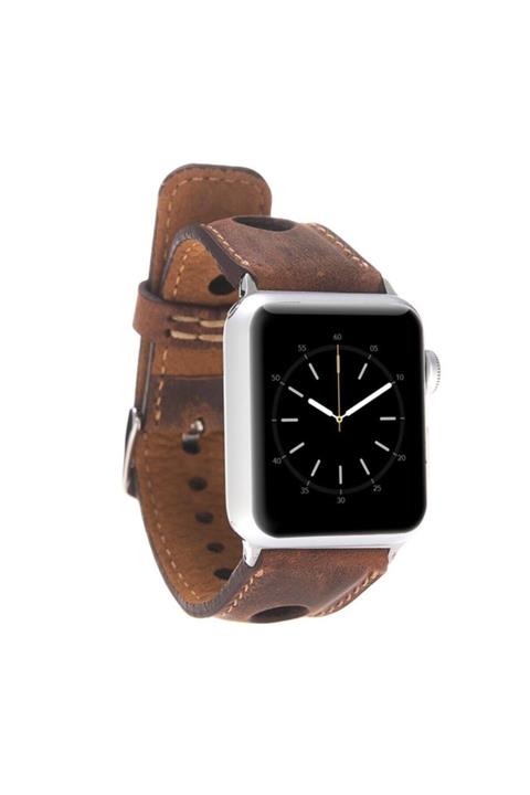 Bouletta Apple Watch Deri Kordon 42-44mm Çember G2 Antic Kahve