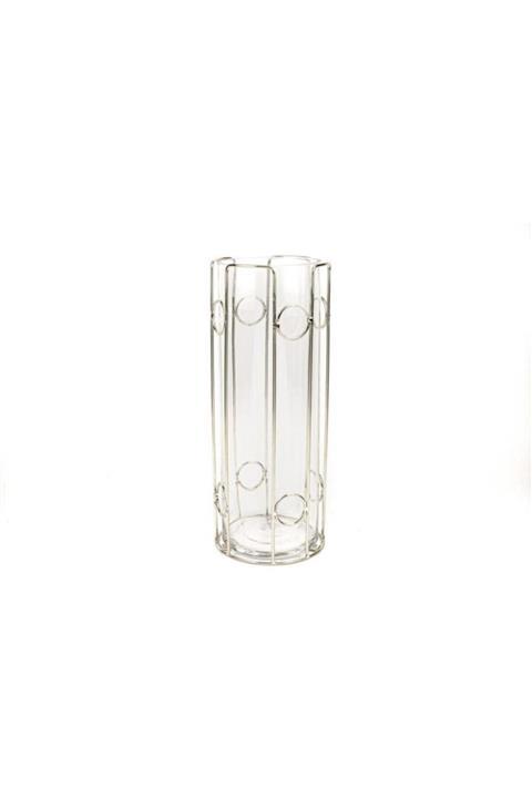 Mikasa Moor Gümüş Cam Mumluk 41 Cm