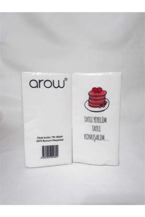 AROW Mottolu 2'li Sunum Peçetesi