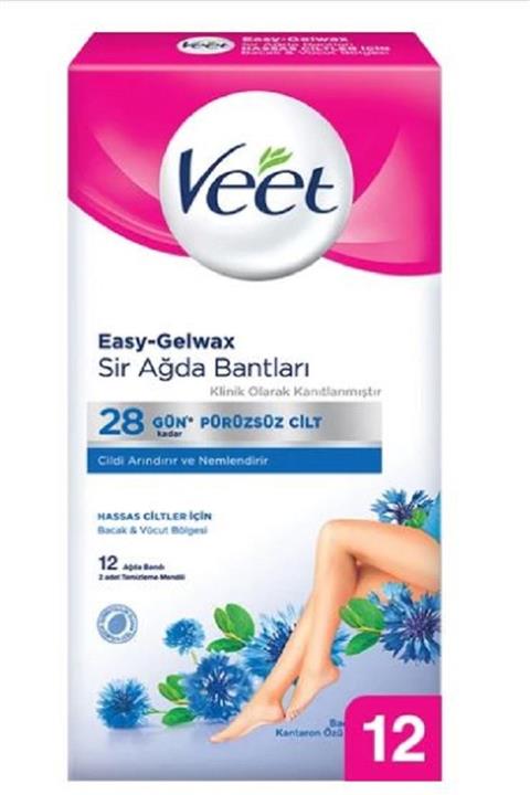 Veet Veet Ağda Bandı Hassas Ciltler 12'li