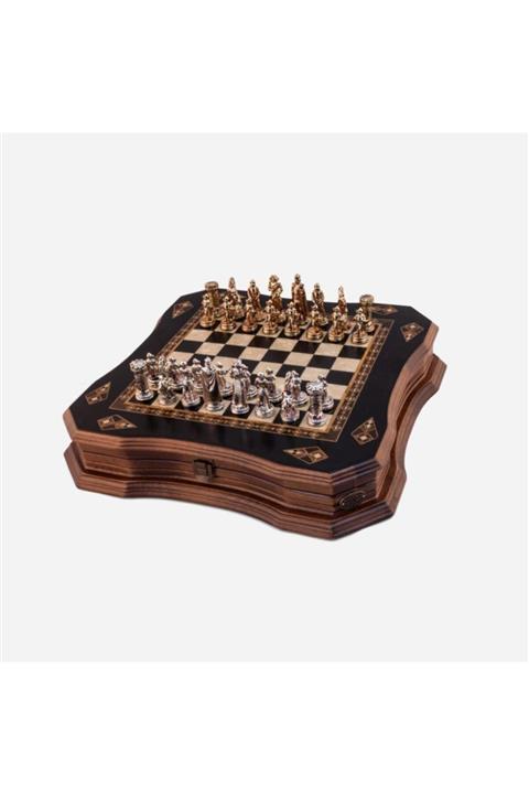 Helena Wood Art Siyah Butterfly Satranç Seti