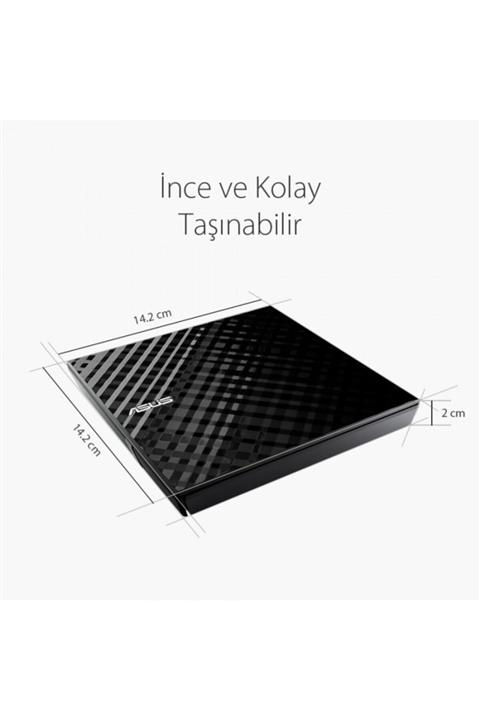 ASUS Sdrw-08d2s-u 24x Okuma/8x Yazma Usb Slım Dvd-rw Siyah