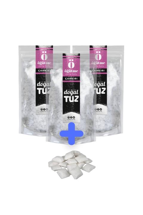 Doğaltuz Bundle Set - Çankırı Kaya Tuzu Kristal Tip (3x1000gr) + Hediye Bulaşık Makinası Tuzu 1 Kg