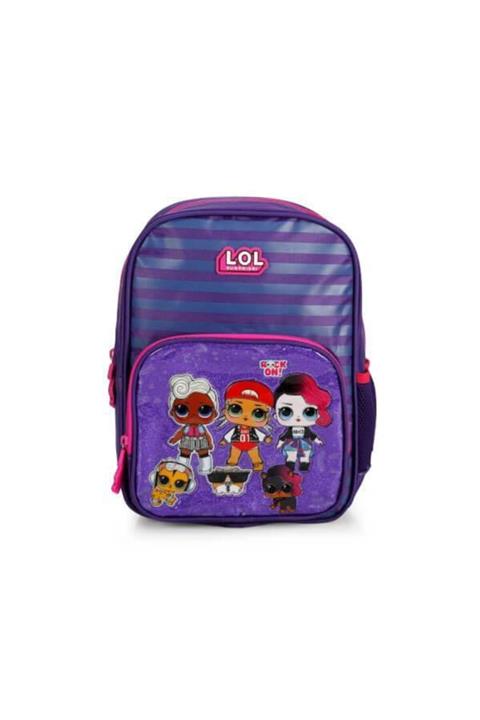 LOL Suprise Lisanslı Anaokul Çantası Mor İki Gözlü