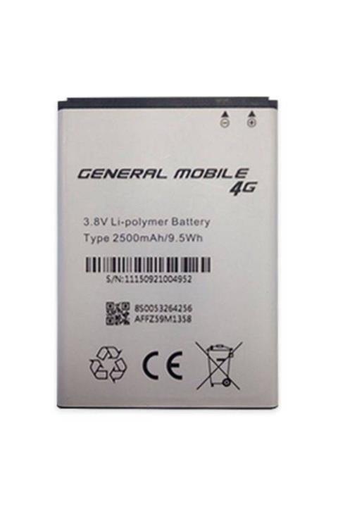General Mobile 4g Dual Batarya 2500 mah