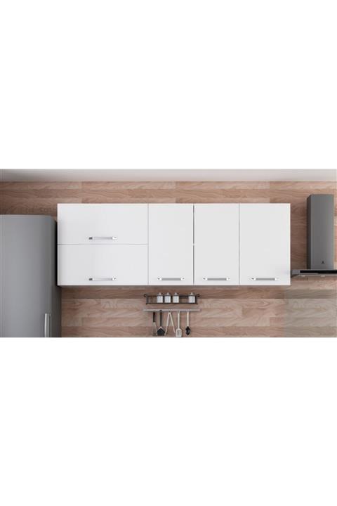 Minar 205 cm Mutfak Dolabı Beyaz 205-b2 Üst Modül