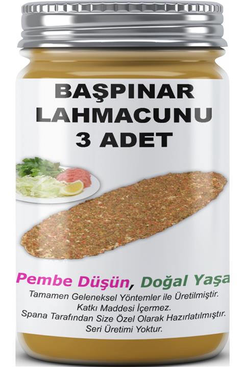 SPANA Başpınar Lahmacunu 3 Adet Ev Yapımı Katkısız 330gr