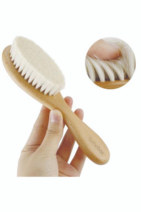 BEBEBOX %100 Doğal Keçi Kılı Bebek Fırçası