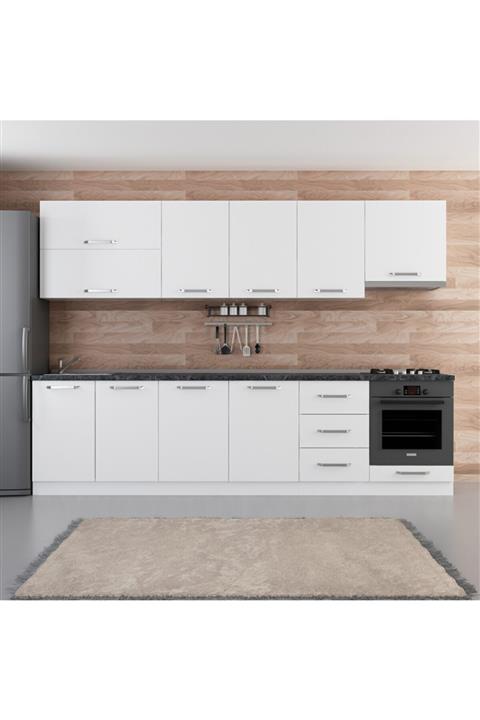 Minar 300 Cm Mutfak Dolabı Beyaz 300-b9