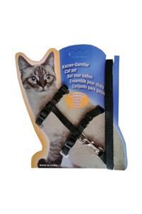 Easy Pet Kedi Medium Siyah 20*32-120 Cm Göğüs Bel Tasma Takımı